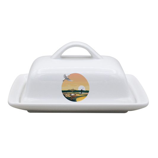 BEURRIER RECTANGLE BLANC-MARHERON