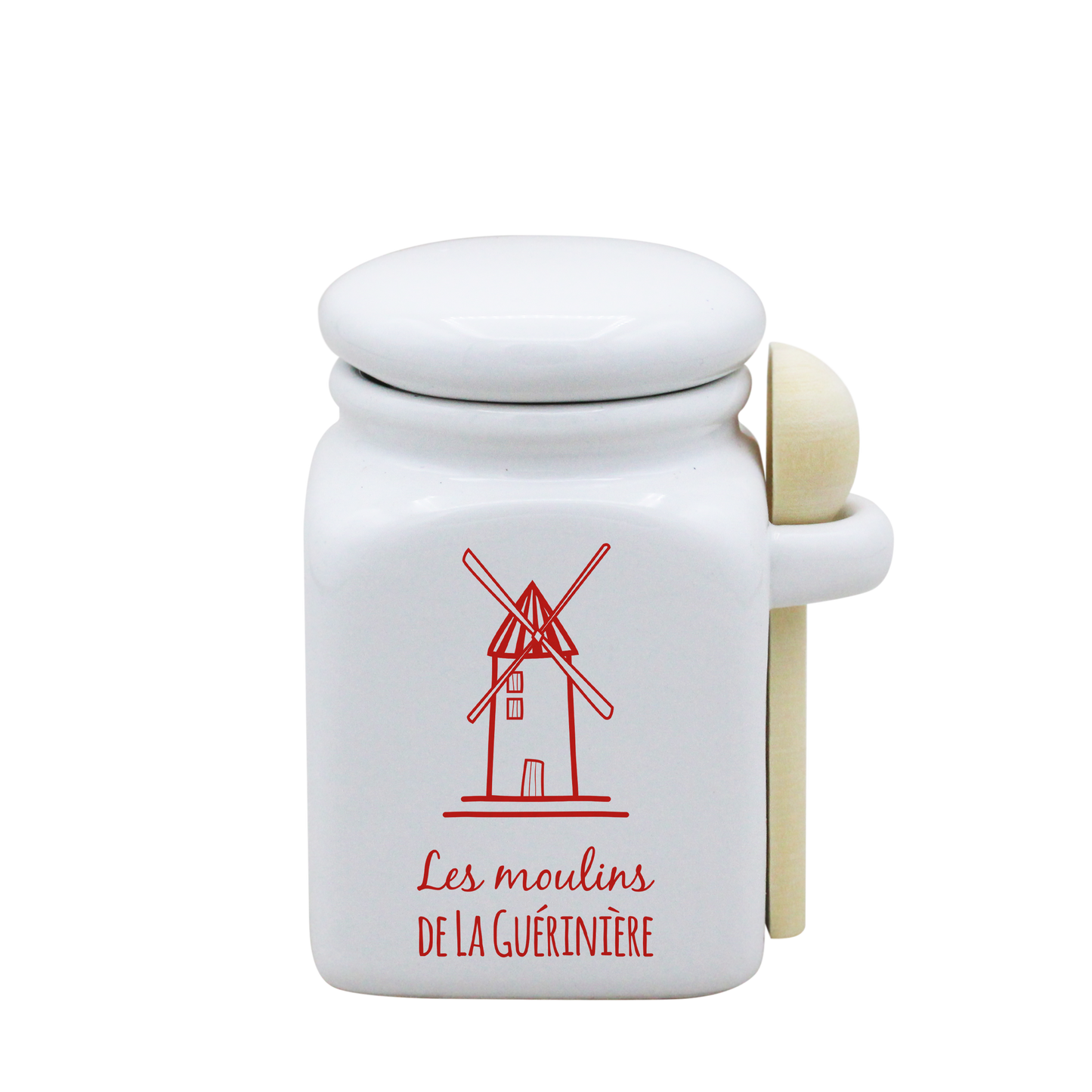 POT BLANC PM COUV. BLANC+CUIL. BOIS - SPE PETITES CAGNIOTTES MOULINS GUERINIERE