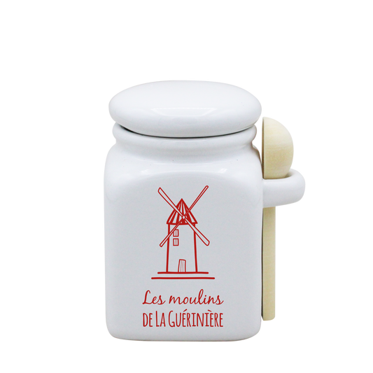 POT BLANC PM COUV. BLANC+CUIL. BOIS - SPE PETITES CAGNIOTTES MOULINS GUERINIERE