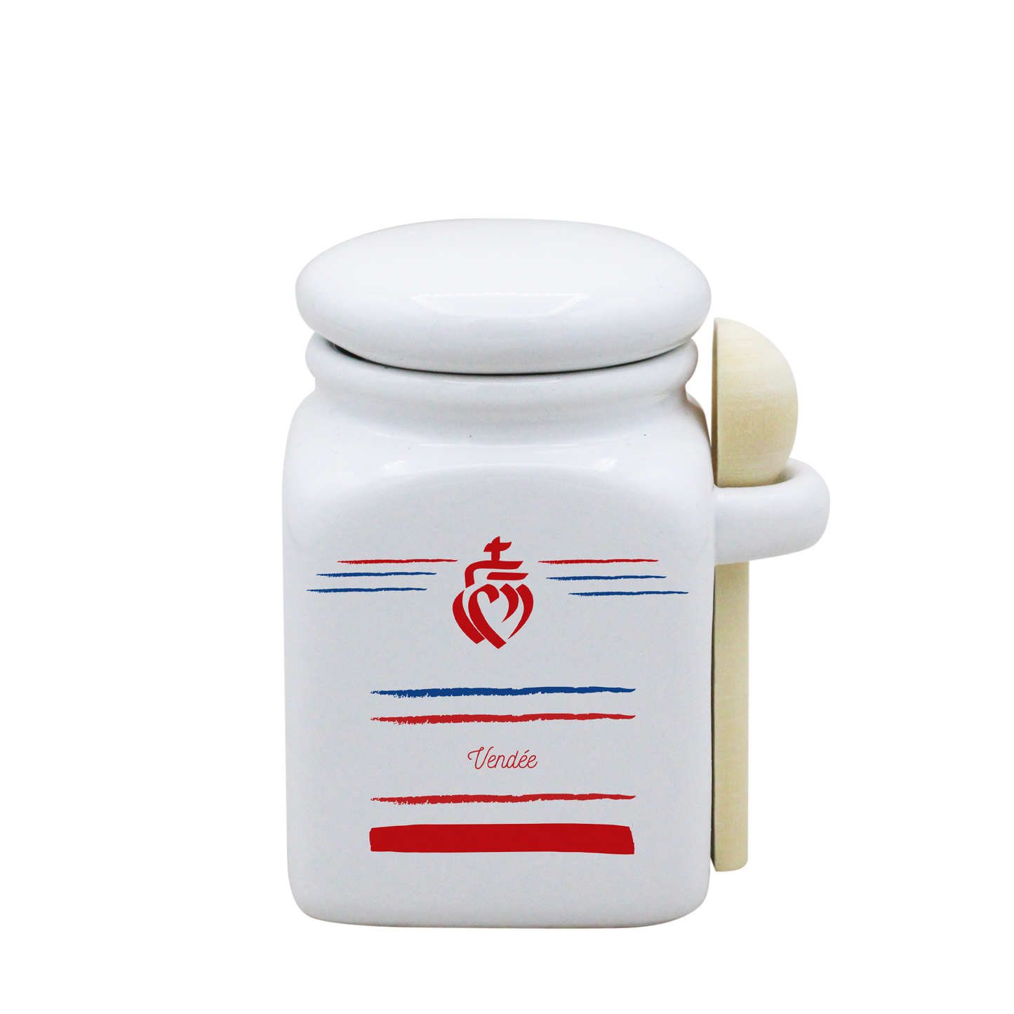POT BLANC PM COUV. BLANC+CUIL. BOIS-VENDEEA