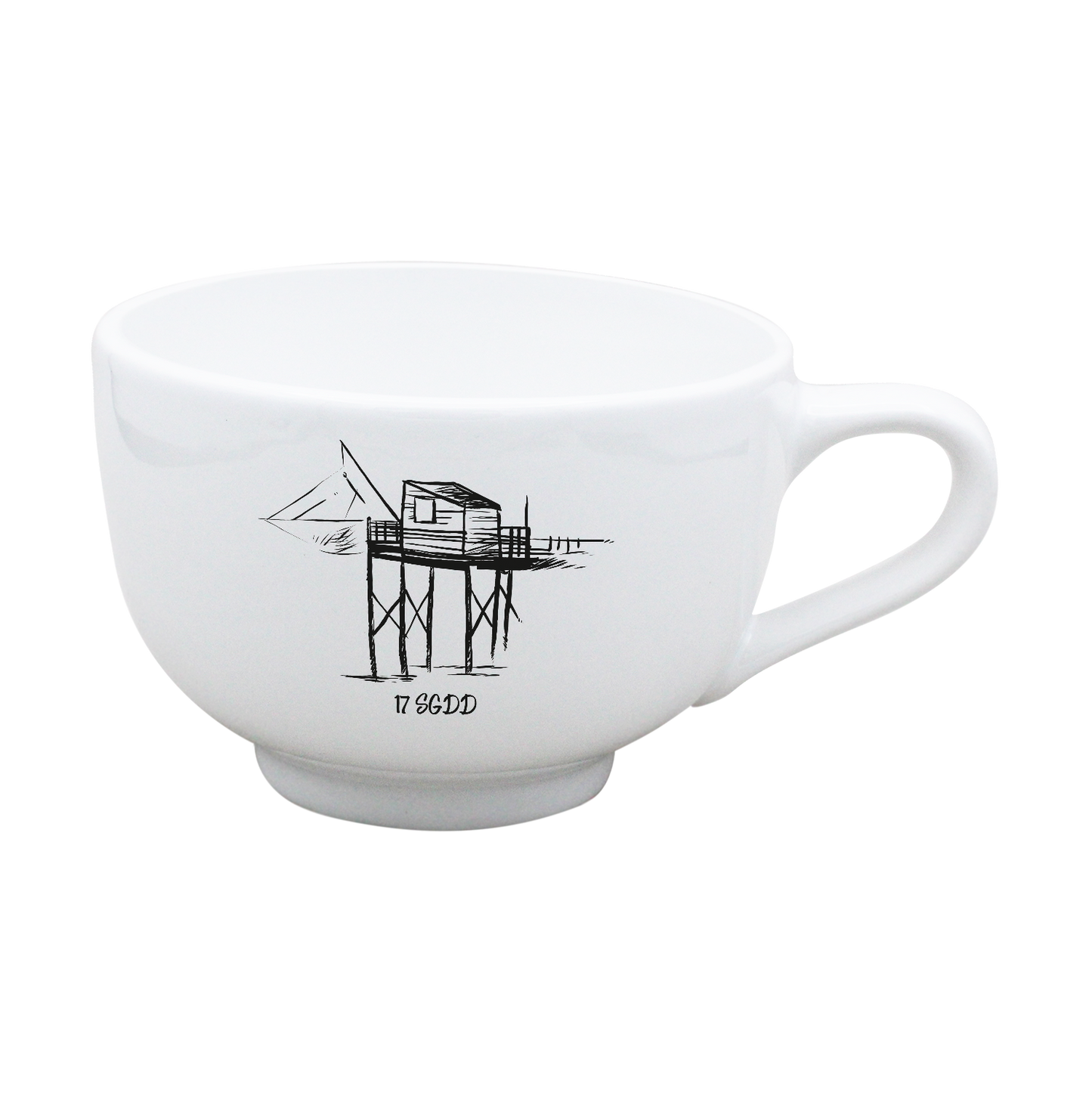 BOL JUMBO BLANC - CARRELET NOIR SPE BO ET BON