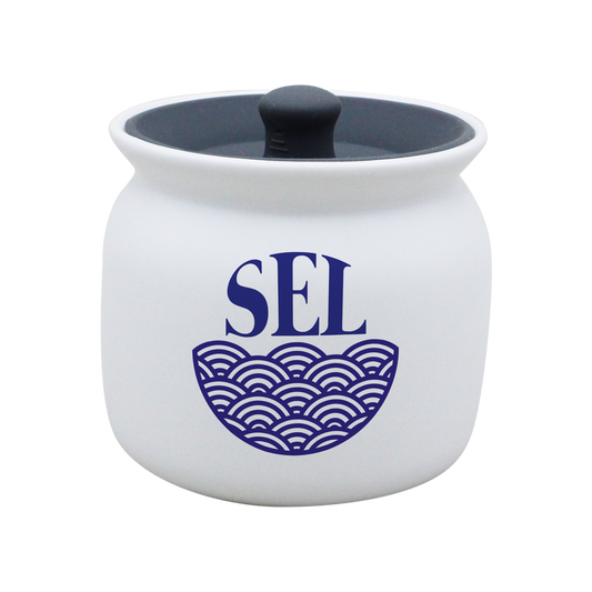 POT BLANC GM COUV. SILICONE GRIS -SELAVEN1