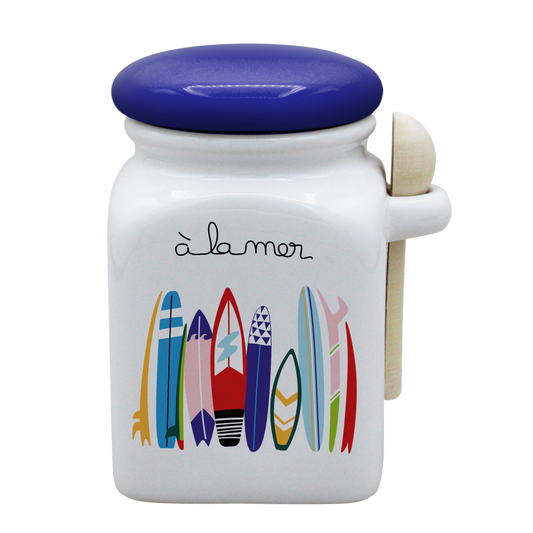 POT BLANC MM COUV. BLEU +CUIL. BOIS-ALM4