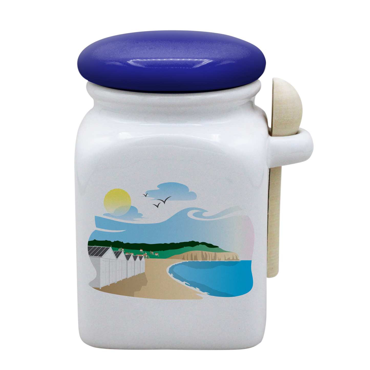 POT BLANC MM COUV. BLEU +CUIL. BOIS-SPEQUIB