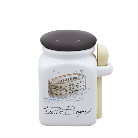 POT BLANC PM COUV. GRIS+CUIL. BOIS-FOBOYD