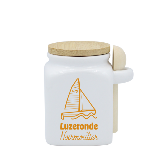 POT BLANC PM COUV. BAMBOO+CUIL. BOIS - SPE PETITES CAGNIOTTES VOILIER LUZERON