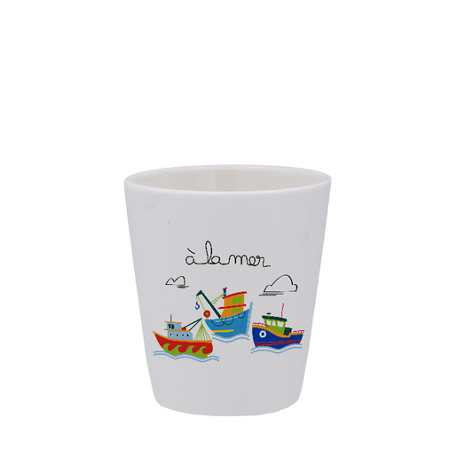 TASSE ESPRESSO BLANCHE S/ANSE-A LA MER BOTTES