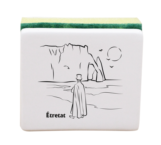 PORTE EPONGE BLANC - DECOR ARSENE LUPIN SPE ROSE DES VENTS