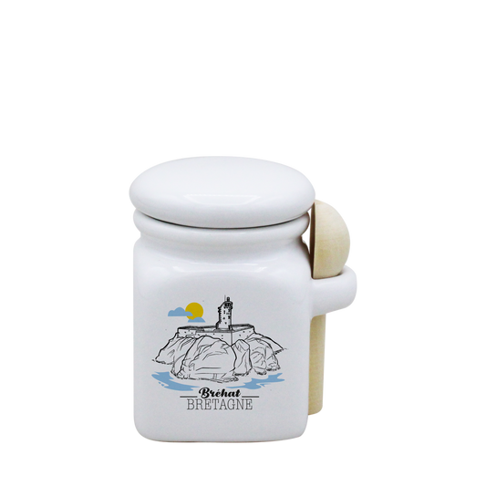 POT BLANC MINI COUV. BLANC+CUIL. BOIS-BREPAON