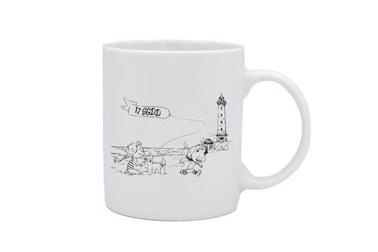 MUG DROIT BLANC - DESSIN HORIZONTAL ST GEORGES DE DIDONNE SPE BO&BON