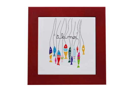 ENTOURAGE BOIS ROUGE-CARREAU FAIENCE 15x15 NU-ALM2