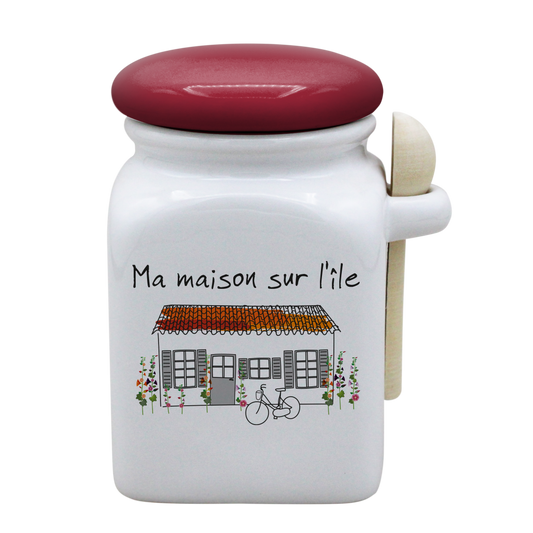 POT BLANC MM COUV. ROUGE+CUIL. BOIS-MMASI