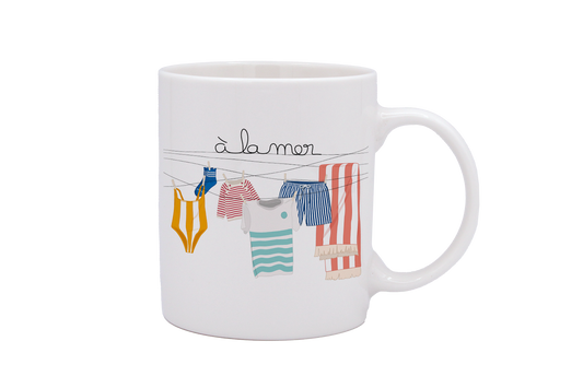 MUG DROIT BLANC-TRILINGE