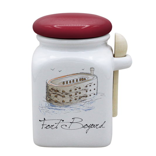 POT BLANC MM COUV. ROUGE+CUIL. BOIS-FOBOYD