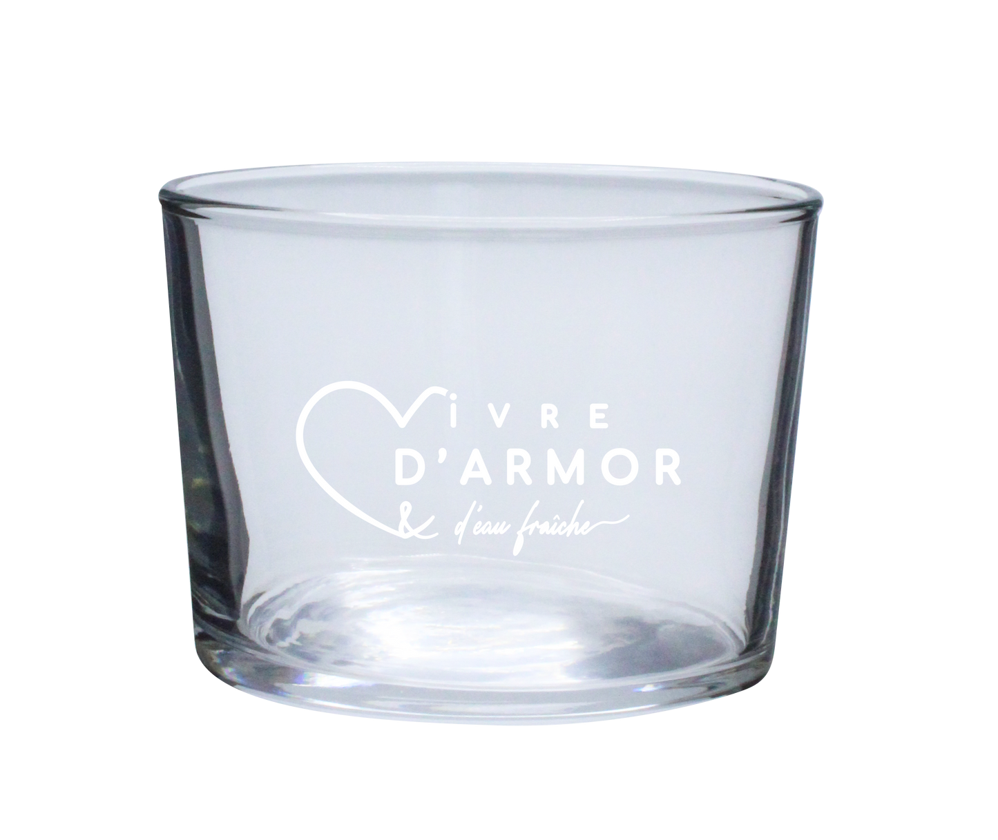 VERRE BODEGA 23cl ARC-VIVRE D'ARMOR ET D'EAU FRAICHE CŒUR BLANC SPE