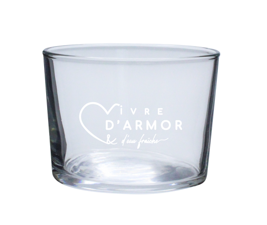 VERRE BODEGA 23cl ARC-VIVRE D'ARMOR ET D'EAU FRAICHE CŒUR BLANC SPE