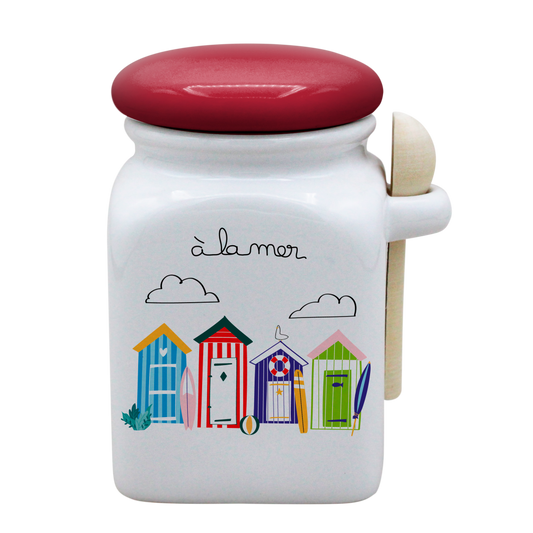 POT BLANC MM COUV. ROUGE+CUIL. BOIS-ALM3